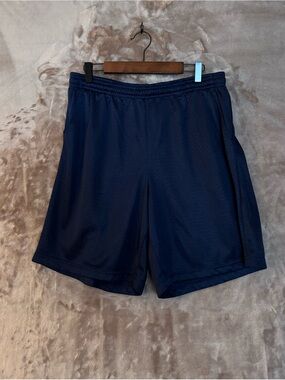 Knocker Athletic Mesh Shorts Mens Size XL Drawstring Waist Navy Shorts